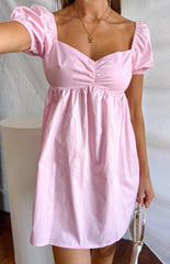 Clara Pink Mini Dress
