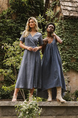 Chance Denim Wrap Dress - FINAL SALE