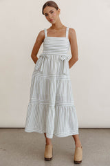 Caroline Striped Midi Dress - FINAL SALE