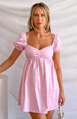 Clara Pink Mini Dress