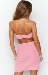 Fiona Pink Strapless Mini Dress