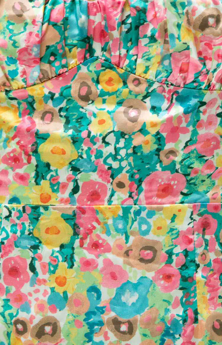 Fleurette Floral Print Mini Dress