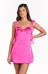 Joyce Hot Pink Mini Dress