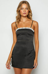 Kerryn Black Mini Party Dress