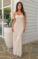 Tilly Cream Formal Maxi Dress