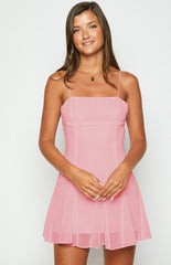 Queency Pink Mini Party Dress